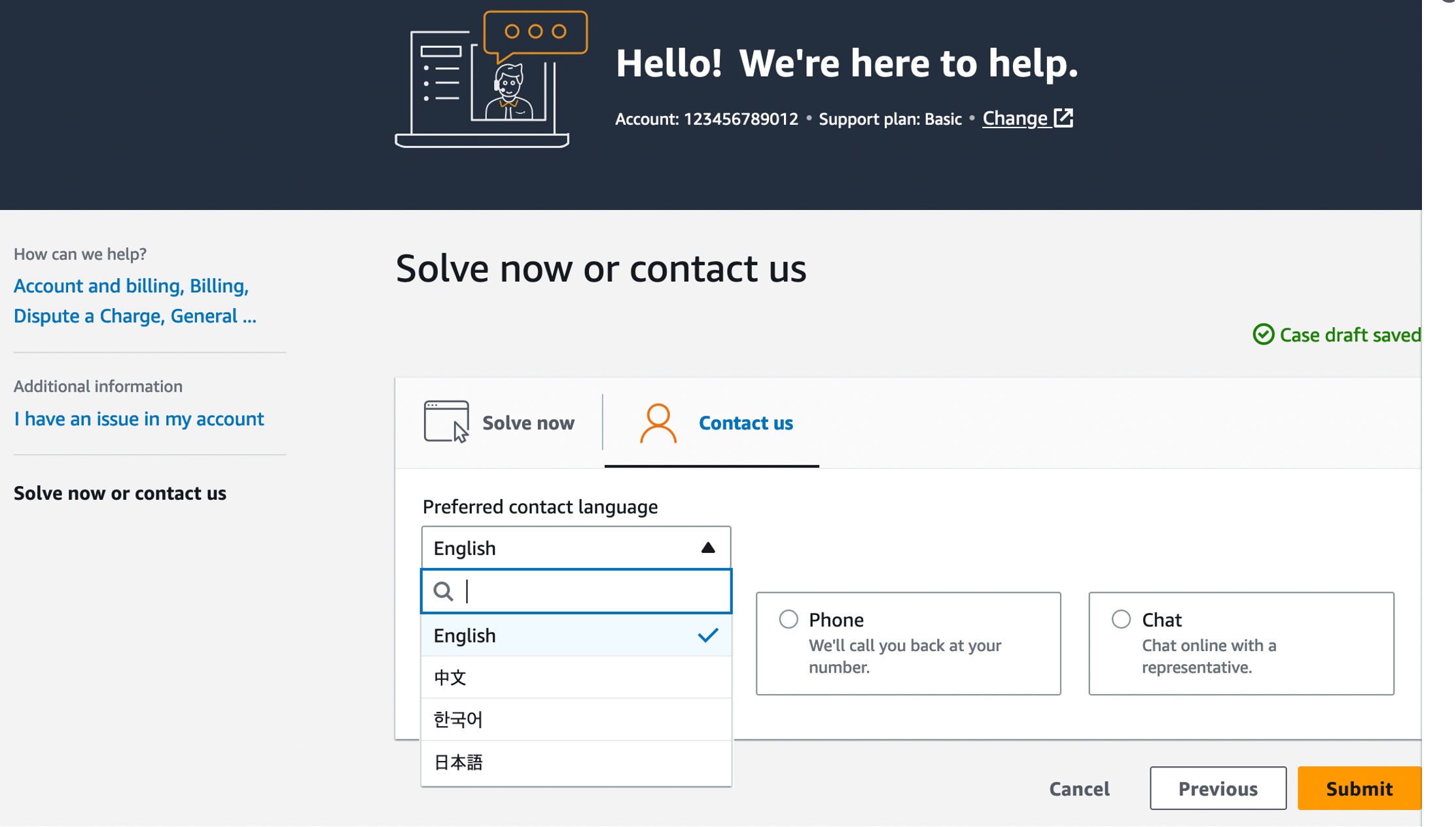 Pick out Korean in AWS Assistance as Your Preferred Language