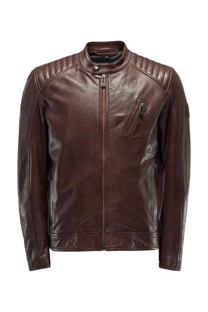 Men Brown Leather Jacket