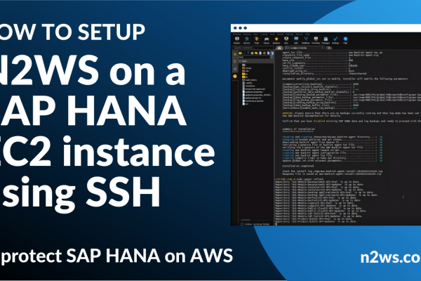 How to configure N2WS for your SAP HANA EC2 occasions