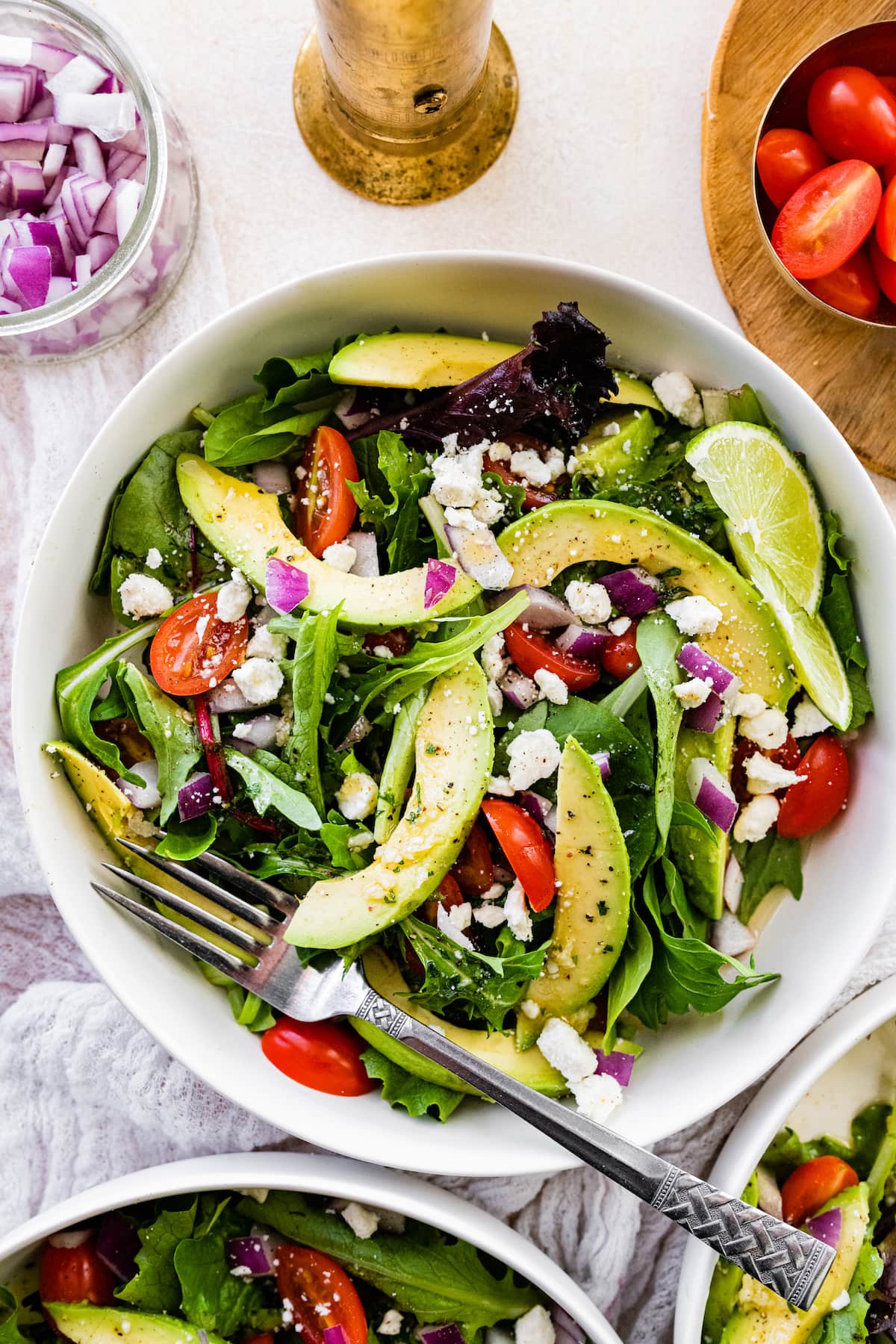 Deconstructed Guacamole Salad (Quick & Easy)