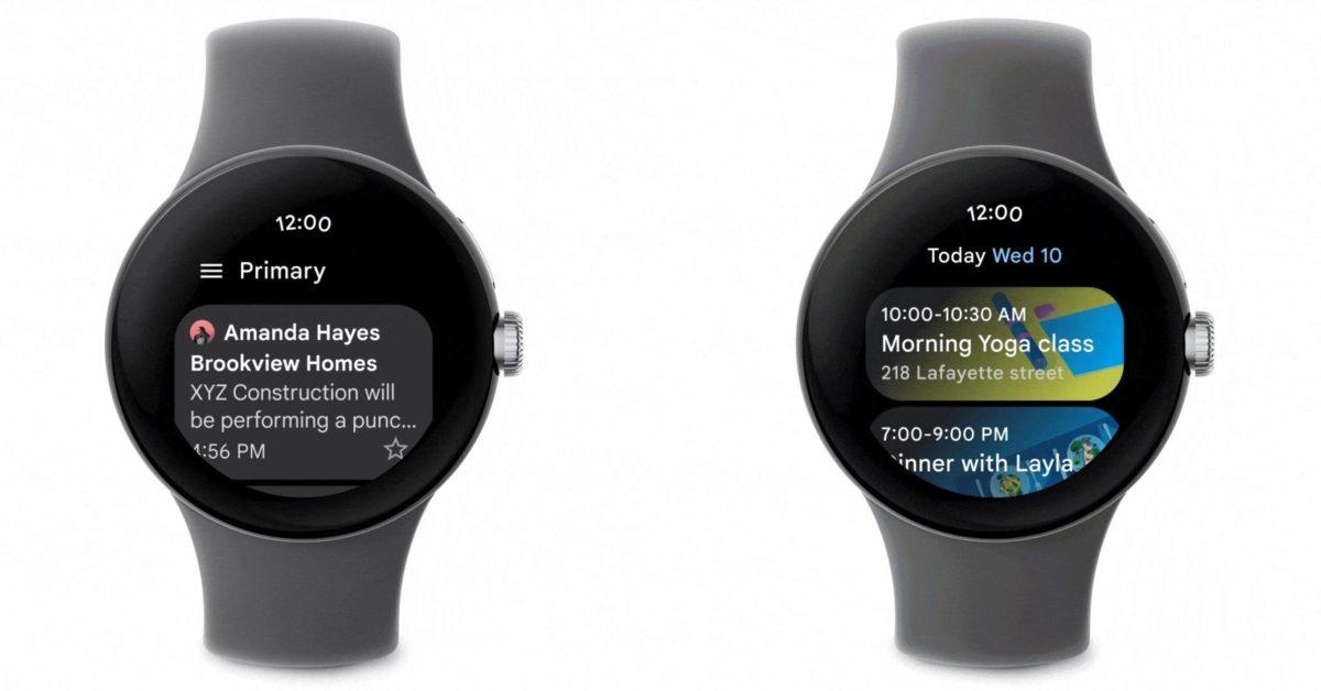 Google announces Wear OS 4, Gmail and Calendar for watches,