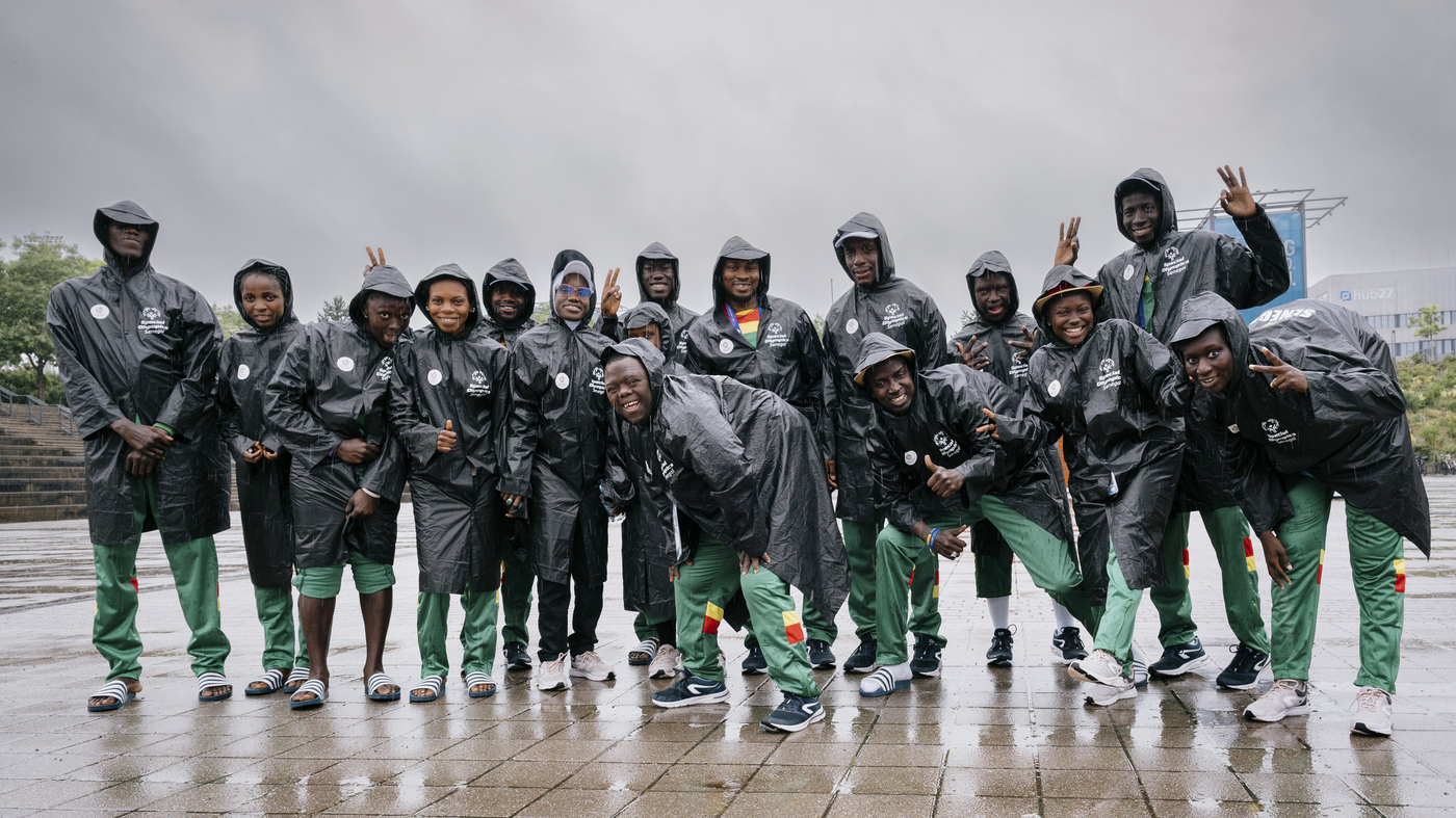 A hoopster from Senegal has a ball — and wins a medal — at 2023 Specific Olympics