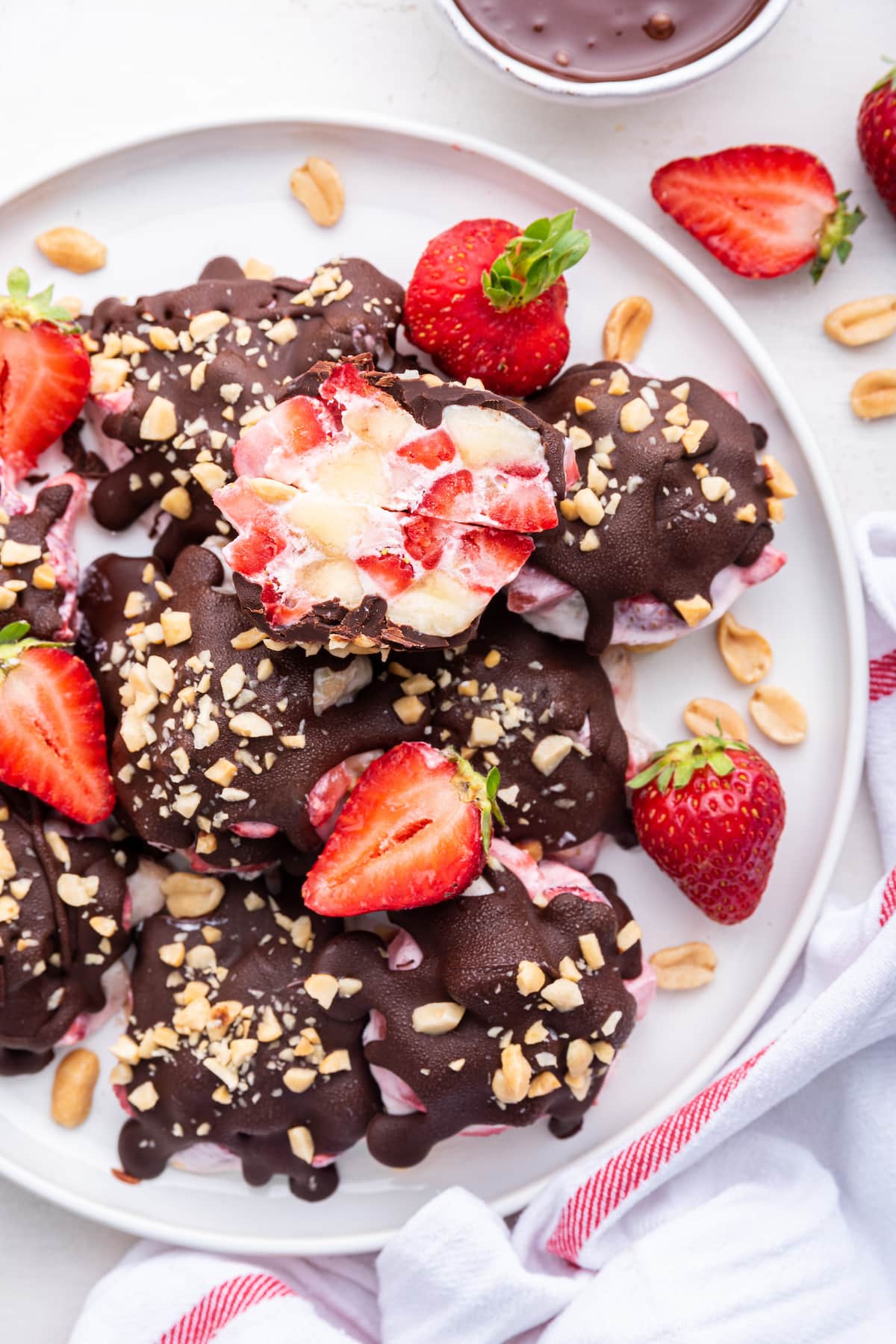 Chocolate Strawberry Banana Yogurt Clusters (Viral Recipe)