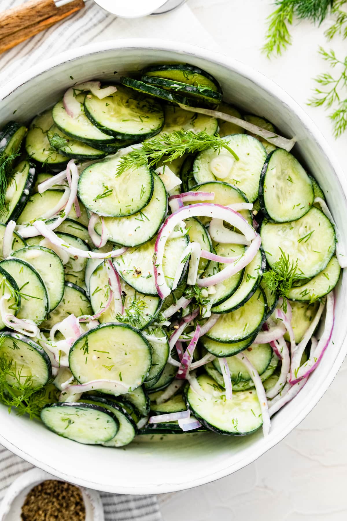 Creamy Cucumber Salad – Eating Bird Food