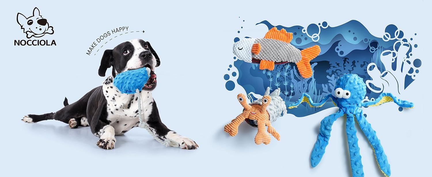 Crinkle Dog Toys With Squeaker
