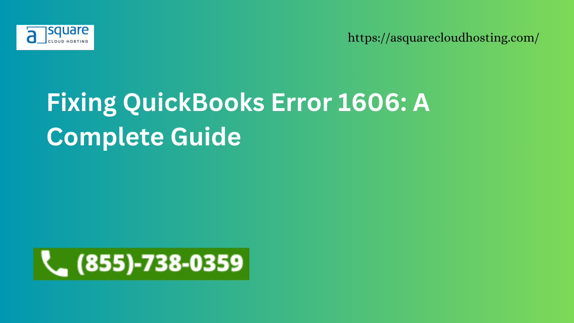 Fixing QuickBooks Error 1606: A Complete Guide