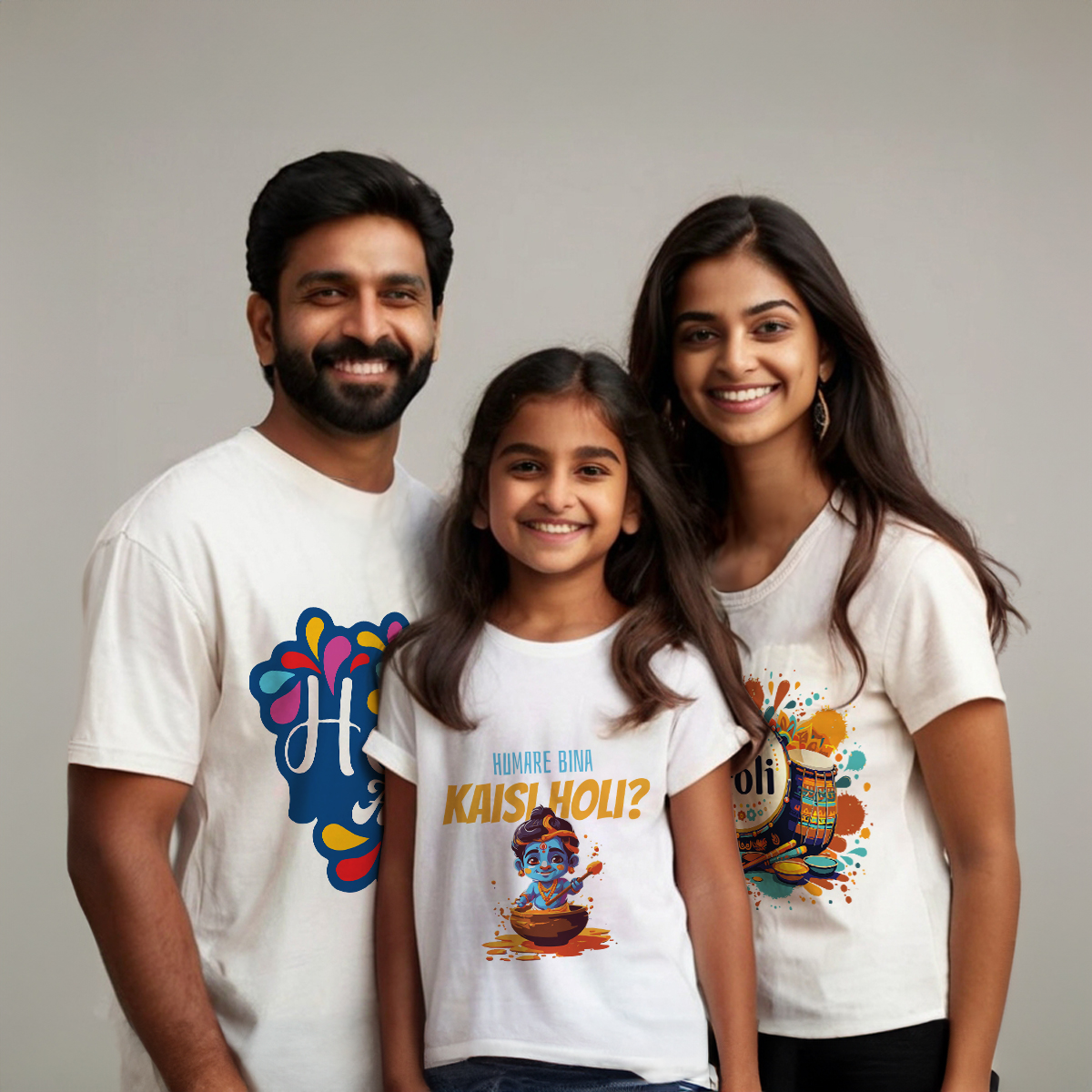Wear Your Festive Spirit: Happy Holi T-shirt Designs for the Entire Family